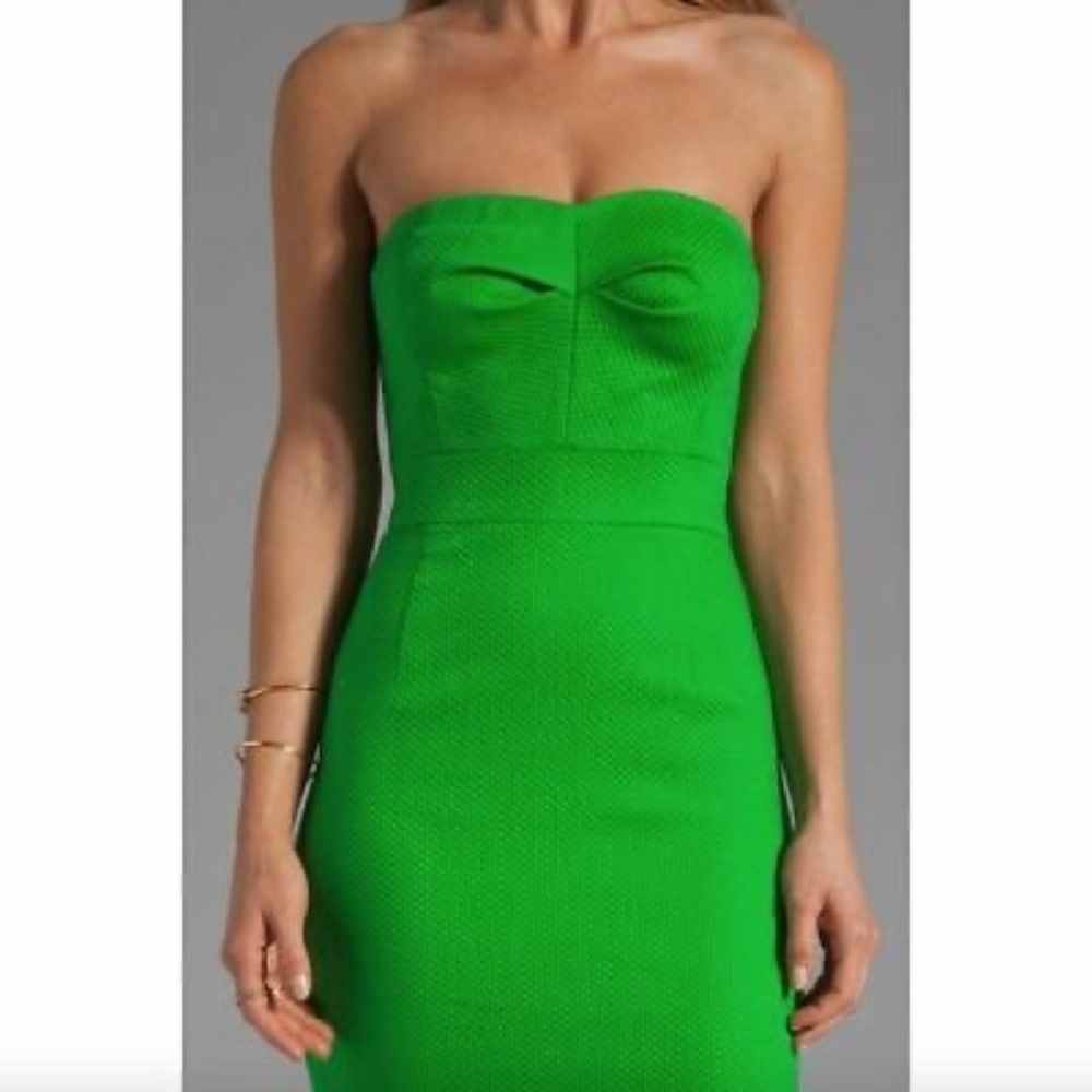 Trina Turk *WHITE* Strapless Tweed Cora Dress